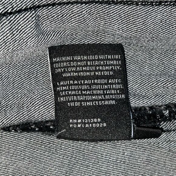 ROCKSTAR ORIGINAL Black Painter Splatter Jean Jacket Stretch Distressed Size Med - Picture 9 of 9